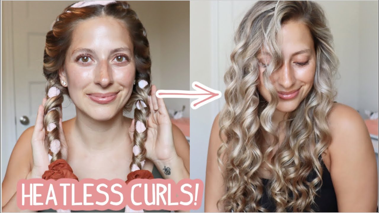 heatless curls 🫶🏼 the longer you sleep in them and have them in, the... | Heatless  Curl Hairstyle | TikTok