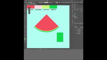 How to Draw a Flat Watermelon Icon in Illustrator #shorts