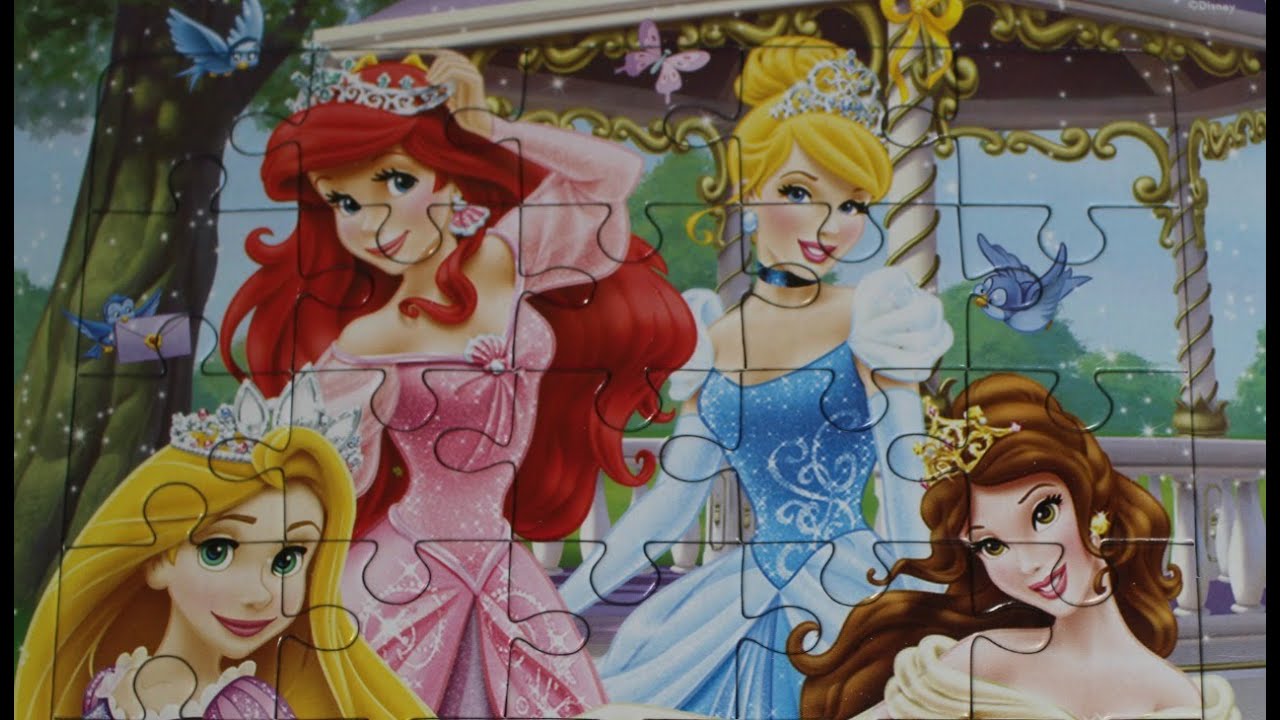 Rompecabezas de las princesas Disney - YouTube