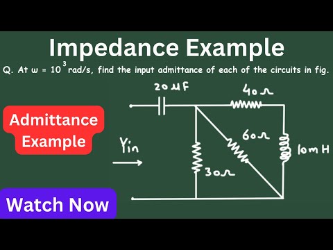 Impedance Admittance Phasors Frequency Domain Solved Example Problem | Electrical Engineering