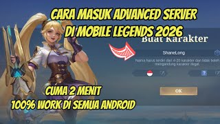 Cara Masuk Advance Server Ml 2026 Cara Download Ml Advance Server