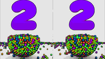 LEARNING NUMBER 2 SPARTAPITCH &5 COLOR BALLS | INSPIRED BY MIRROR WARP EFFECTS