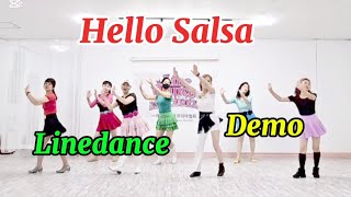 🌹Hello Salsa Linedance (Beginner) - Demo 🌺 헬로우 살사 라인댄스