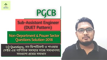 PGCB Non-Department & Power Sector Questions Solution SAE-2018.