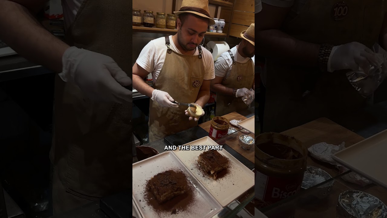 I tried the famous Tiramisu Conveyor Belt in Rome!