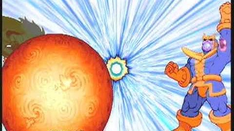 MvC2: Thanos Dramatic Power Ball Finish