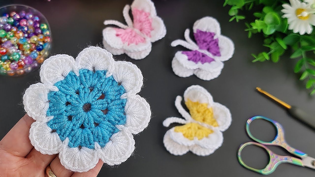 INCREDIBLE 🦋 BEAUTIFUL | Very Easy & Useful Crochet Butterfly Keychain | Perfect to Sell or Gift 💖