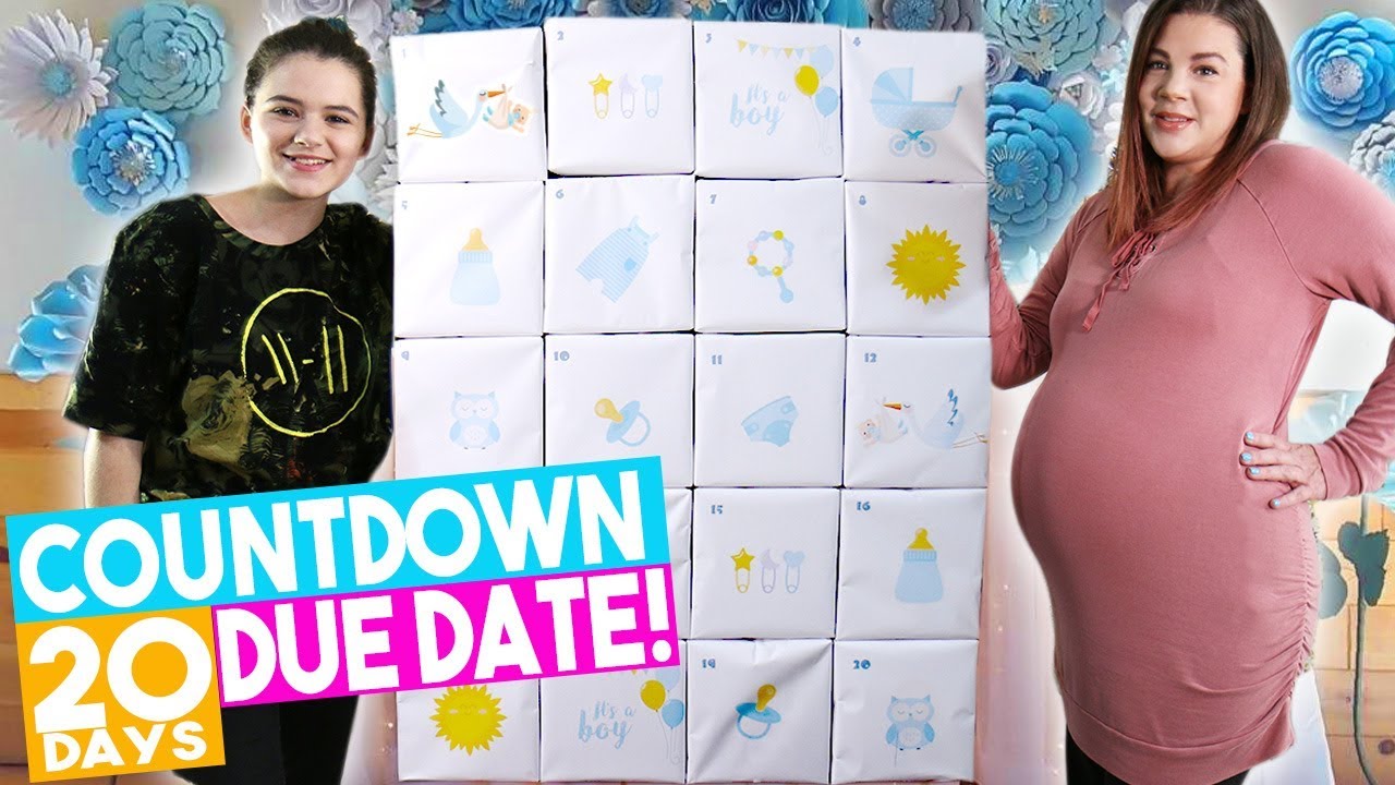 Due Date Calendar Countdown Baby Shower Gift Idea