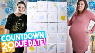Due Date Calendar Countdown! Baby Shower Gift Idea!  "Advent" Calendar 2018