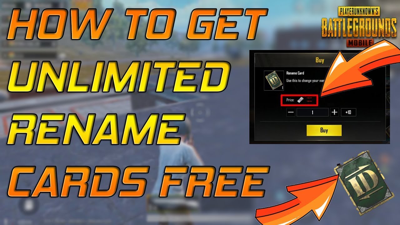 How to Get Unlimited Rename(ID) Cards for free || Hattrix Gamer || PUBG  MOBILE - 