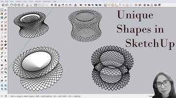 Easy guide to creating geometrical designs in SketchUp  #sketchup