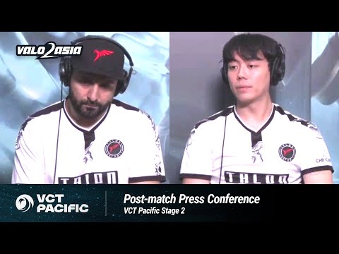 Talon Esports (PRX vs. TLN) VCT Pacific Stage 2 Playoffs Post-match Press Conference