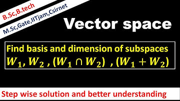 Lec 38 problems of finding basis and dimensions of subspaces, extend LI vectors into basis #vector