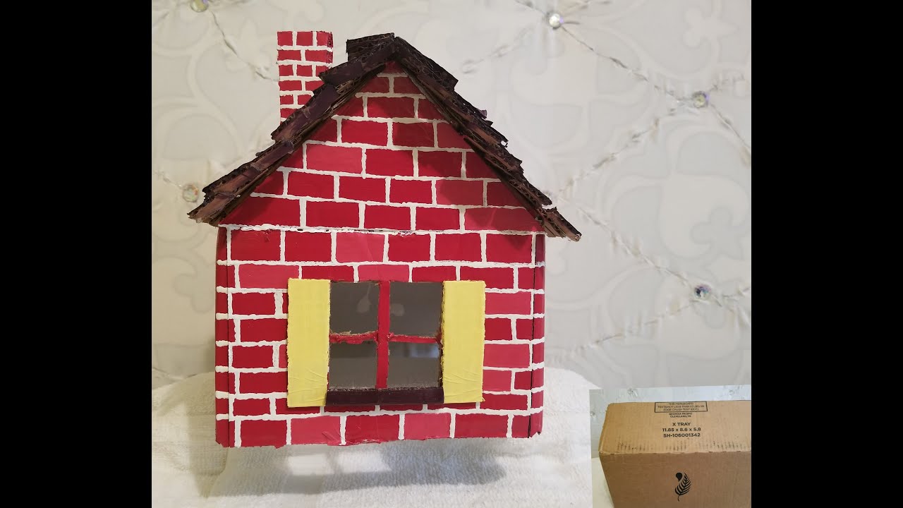 How To Make A House Out Of Cardboard - YouTube