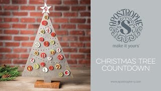 DIY Advent Calendar | Christmas Craft | Apostrophe S | Christmas Tree Countdown
