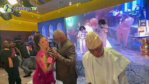 REUBEN ABATI & HIS WIFE ON THE DANCE FLOOR AT REUBEN ABATI’S 60TH BIRTHDAY CELEBRATION 