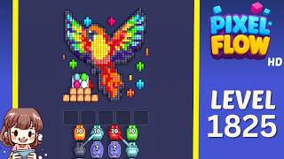 Pixel Flow Level 1825 Solution Walkthrough
