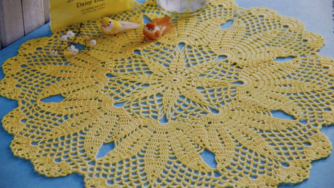 ОЧАРОВАТЕЛЬНАЯ САЛФЕТКА - ЦВЕТОК. СХЕМА.1-Я ЧАСТЬ.