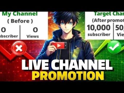 LIVE 🔴 Free Channel Promotion | Live Channel Checking | Small YouTubers Support