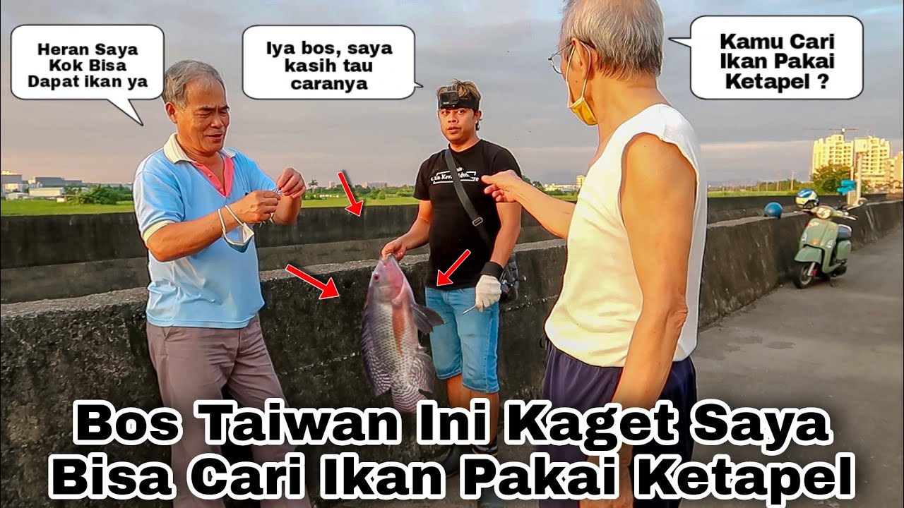 Dua Mantan Bos Taiwan Ini Heran Dengan Cara Orang Indonesia Mencari Ikan Pakai Ketapel