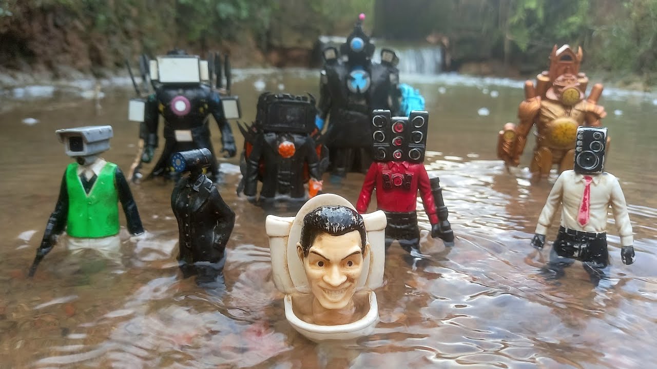 HUNTING SKIBIDI TOILET di Sungai.💦Tv man,Tv woman,Speakerman,Cameraman,Clockman,Gman,all characters