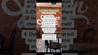 Reminders for content creators 🤳