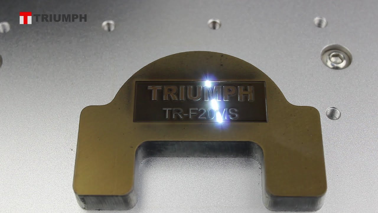 50W fiber laser marking machine for Carbon steel,triumph deep laser engraving metal