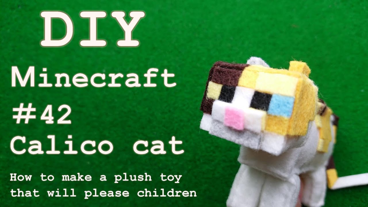 minecraft calico cat plush