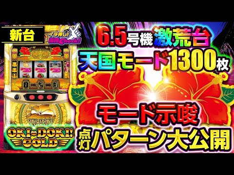 新台【沖ドキ！GOLD(沖ドキゴールド)】期待値1300枚超の天国モードを見抜く! ハイビスカス点灯パターン全公開!!「イチ押し機種CHECK！」[パチスロ・スロット]
