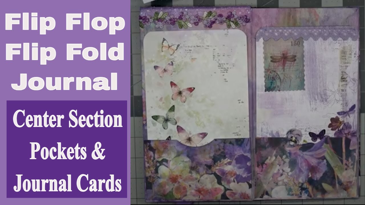 Flip Flop Flip Fold Journal - Center Section - Pockets & Journal Cards ...