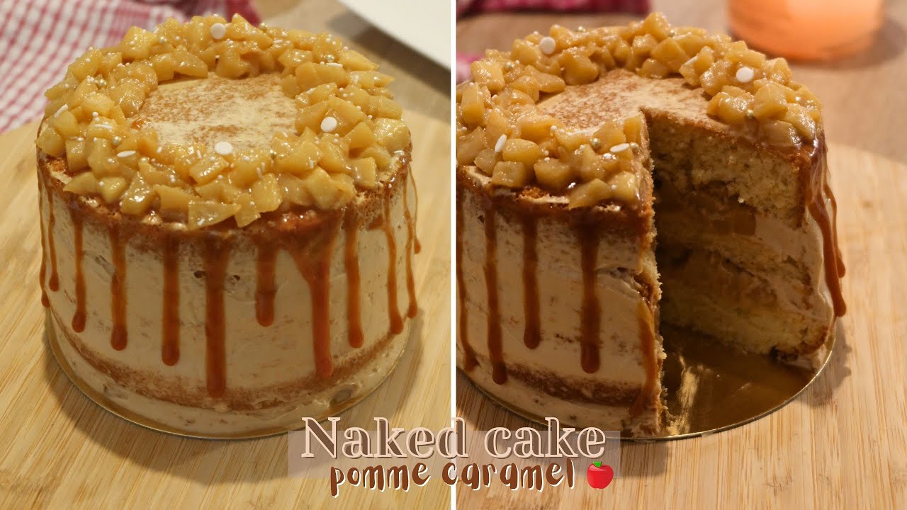 Naked cake pomme caramel - Léa cooking
