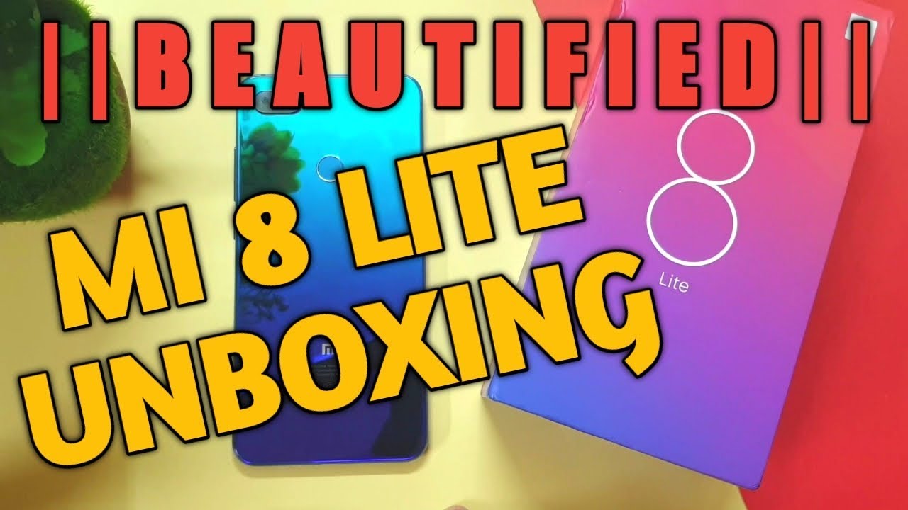 XIAOMI MI 8 LITE UNBOXING AND FIRST LOOK!!AURORA BLUE!!