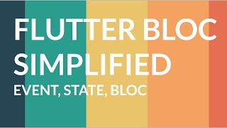 Flutter Bloc Simple Introduction to State Management- Event, State, BLoC