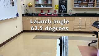 VIDEO B2425 Projectile Motion lab video