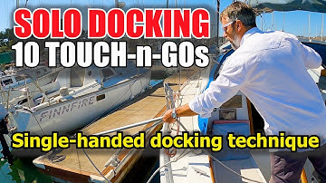 Solo Docking a 32 foot Sailboat ⛵️ ⚓️ 🔱 Single-handed docking Technique 😠 Captain