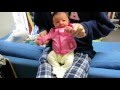 Dad helps newborn baby girl dance to 90s music