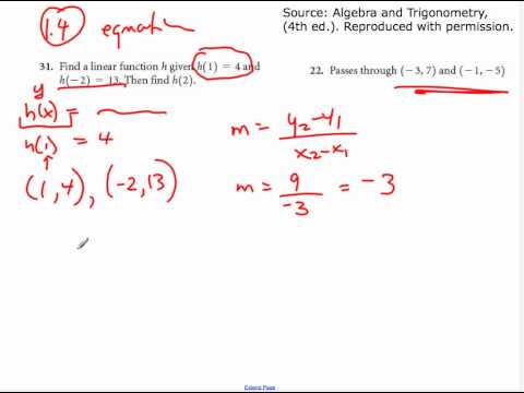 MTH095 Linear Function - Functional Notation (1.5)