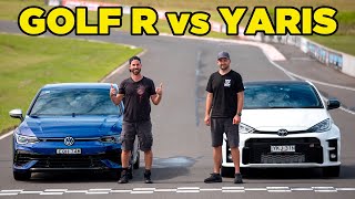 MK8 Golf R vs GR Yaris  'Well, that was unexpected!'