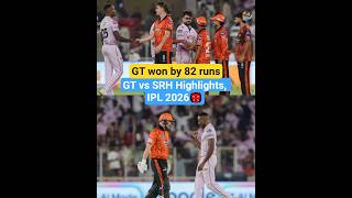 GT vs SRH Highlights, IPL 2026, 😱 match 56 #gtvssrh #srhvsgt #ipl2026 #highlights