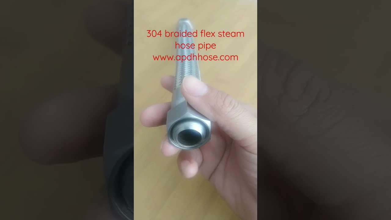 SS304 braided flex steam hose pipe