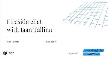 Fireside chat with Jaan Tallinn & Juan Benet