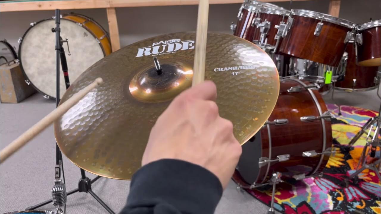 Paiste 17" RUDE Crash / Ride Cymbal 1578g YouTube