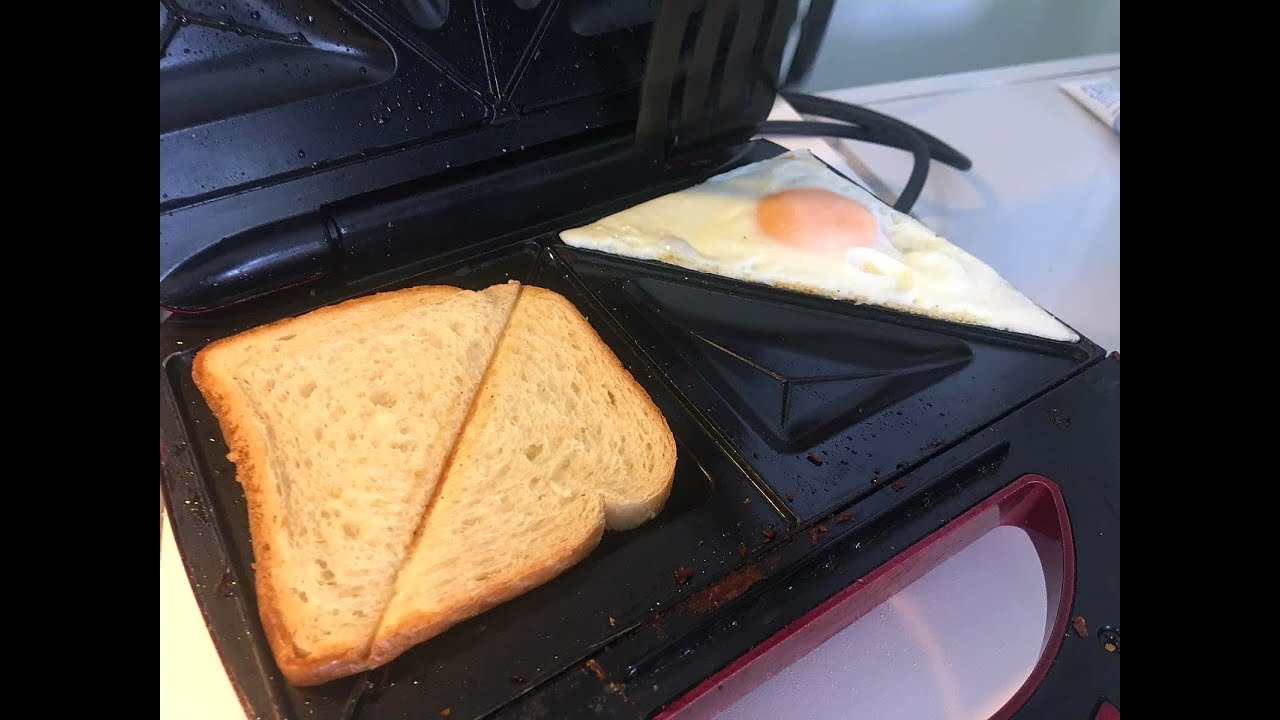 MAKE YOUR EGGS IN A SANDWICH MAKER (EASY HACK) 