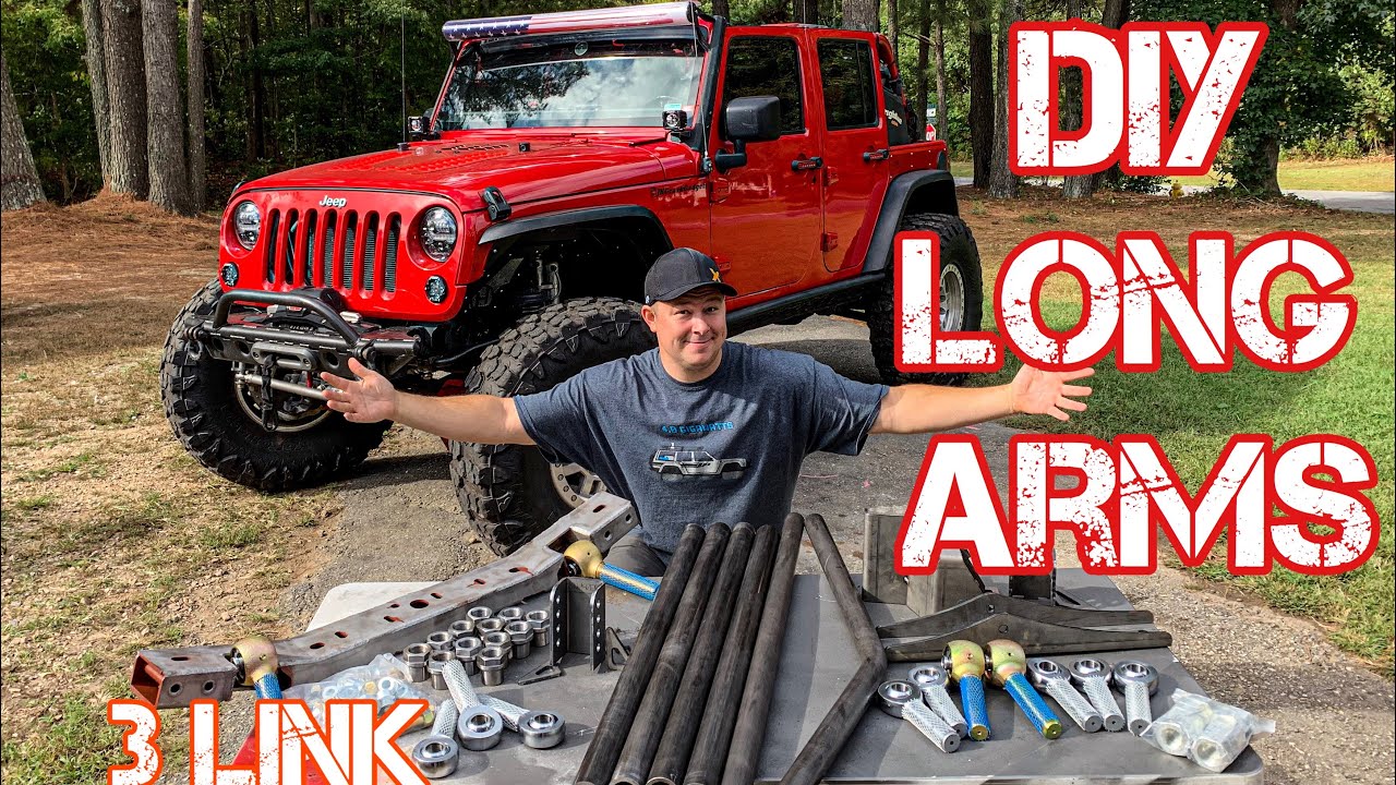 Jeep Wrangler Long Arm Install - DIY 3 Link - YouTube