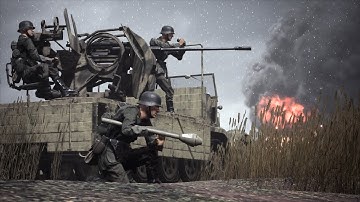 Post Scriptum 20mm Wehrmacht Flak 38 Dominates the Battlefield - 4K [GER Comms/ENG Subs]