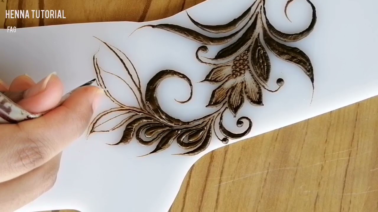 How to : HENNA TUTORIAL ¦¦ نقش حناء  خليجي ¦¦ فاطمة