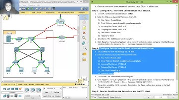 10.2.1.7 Packet Tracer - Web and Email