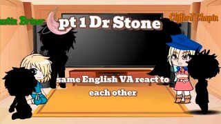 Pt 1 Dr Stone (same English VA characters meet and react to each other)