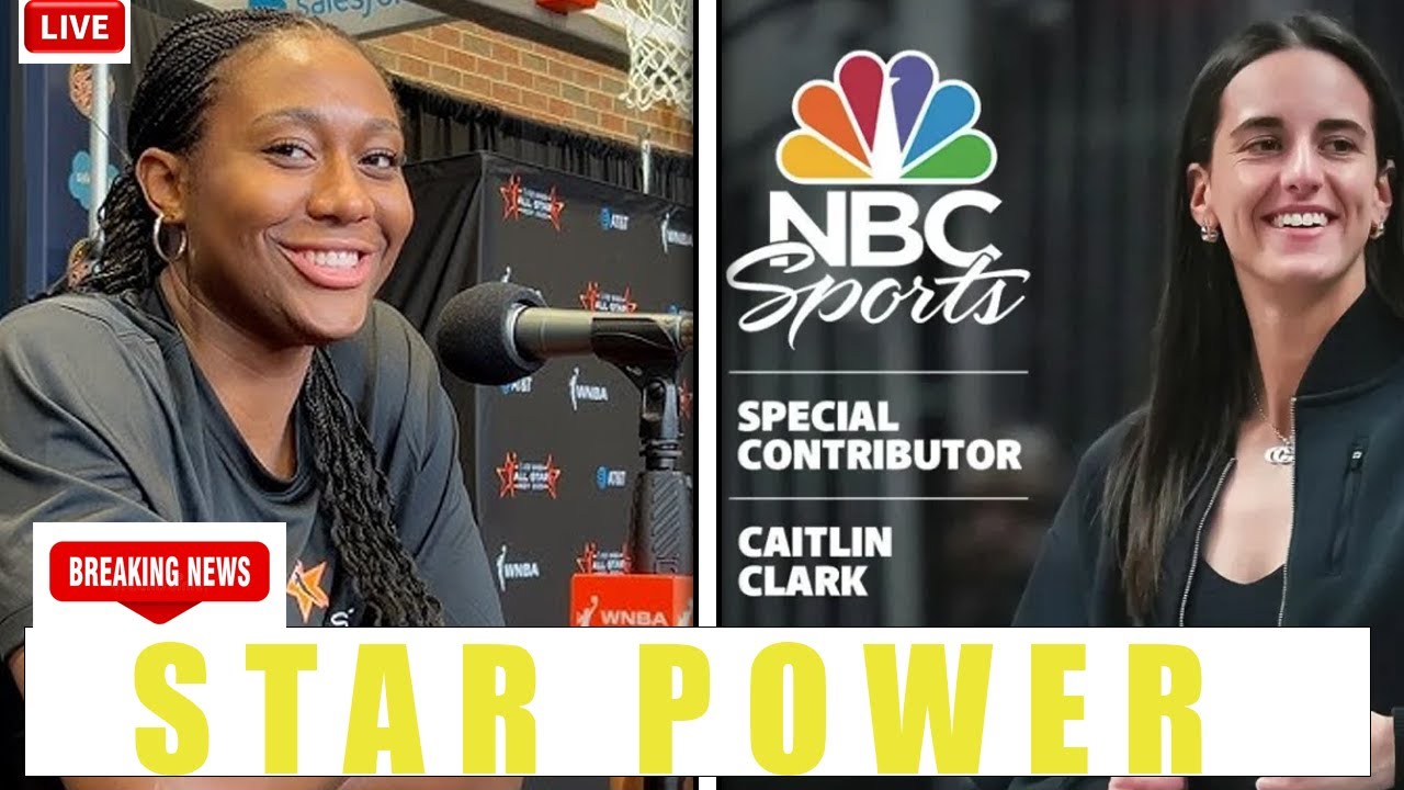 Caitlin Clark ENTERS NBA TV — Aaliyah Boston REACTS, Fans CHEER