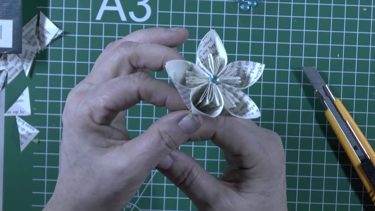 How To Make Paper Flowers For Book Folding Best Flower Site